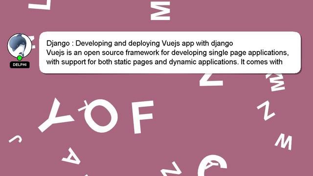 Django : Developing and deploying Vuejs app with django смотреть онлайн