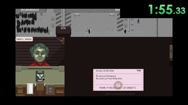 papers please ending 1 speed run - 3.24.26 смотреть онлайн