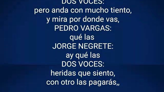 "AMOR, CON AMOR SE PAGA" KARAOKE - "PEDRO VARGAS" Y "JORGE NEGRETE" (desvocalizado) смотреть онлайн