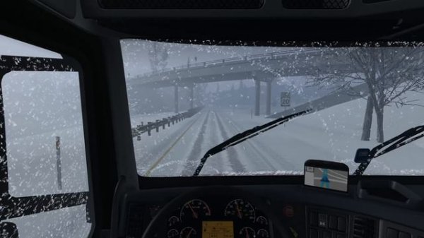 Frosty Winter Weather Mod + Heavy Winter Addon - American Truck Simulator