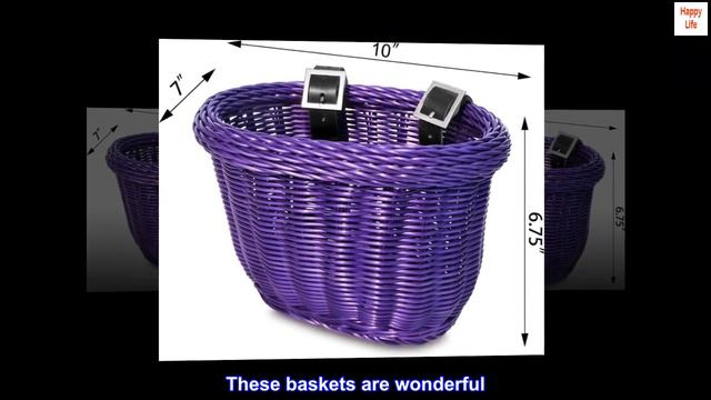 Colorbasket 01617 Front Handle Bar Kids Bike Basket, All Weather, Water Resistant смотреть онлайн