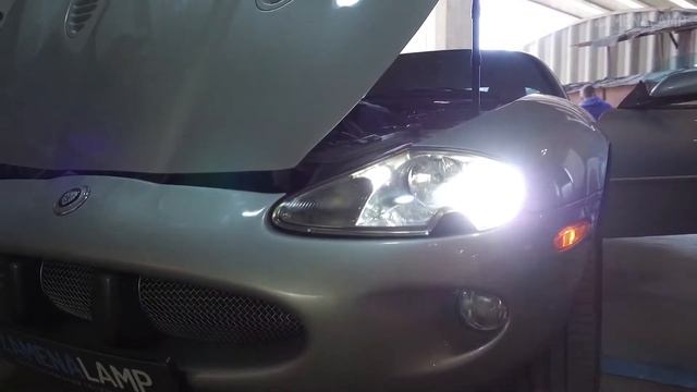 Jaguar XKR SILVERSTONE замена штатных линз смотреть онлайн