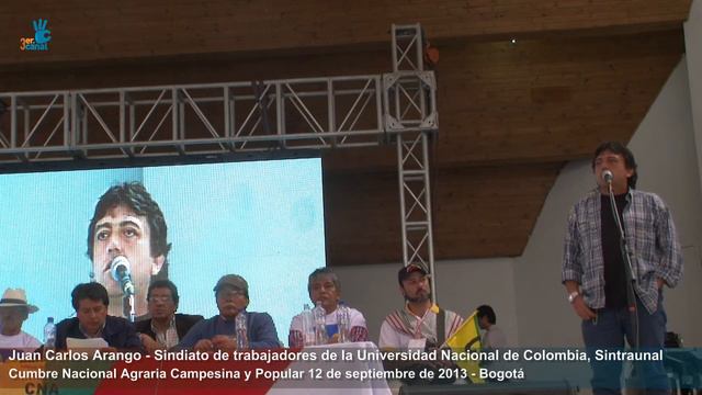 Juan Carlos Arango Sintraunal - Lanzamiento Cumbre Nacional Campesina Agraria y Popular смотреть онлайн