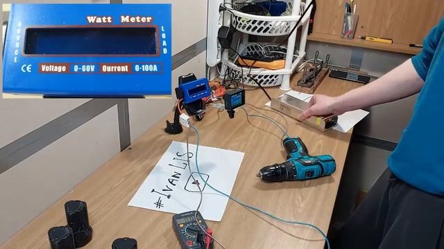 Мощность двигателя шуруповерта на 12 Вольт - измеряем и проверяем. Какой блок питания нужен?