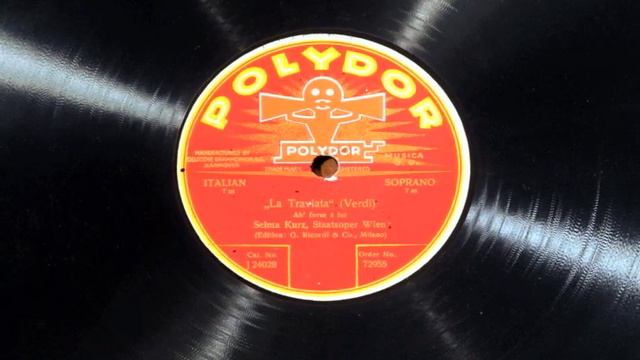 Selma Kurz sings La Traviata on Polydor смотреть онлайн