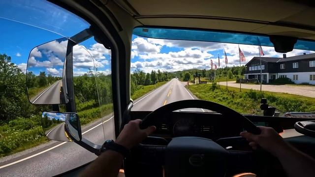 POV Truck Driving Norway RV40 GEILO-OPDAL VOLVO FH540 смотреть онлайн