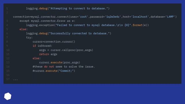 MySQL Connector/Python stored procedure insert not committing смотреть онлайн