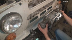 Установка лебёдки в штатный бампер на УАЗ 3151, Хантер, 469