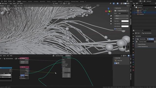 Growing #abstract curve #animation by using geometry nodes in #blender смотреть онлайн