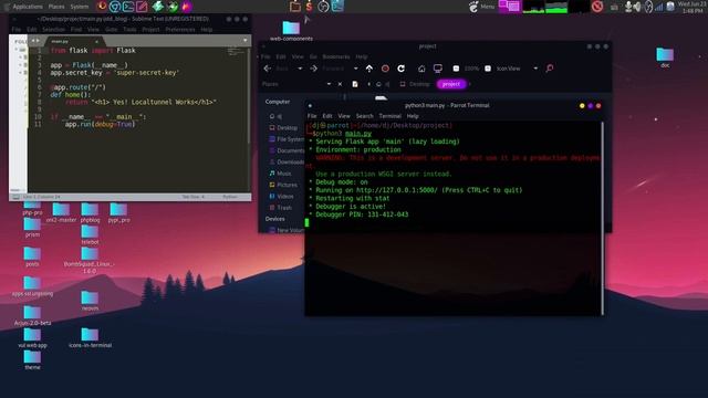 How to run #flask website with #localtunnel смотреть онлайн