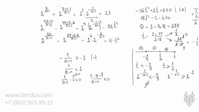 Решение показательных неравенств смотреть онлайн