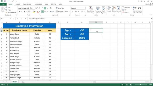 How to use COUNTIF Formula in Microsoft Excel | COUNTIF Function in Excel смотреть онлайн