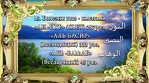 Лечение с помощью имен Аллаха.