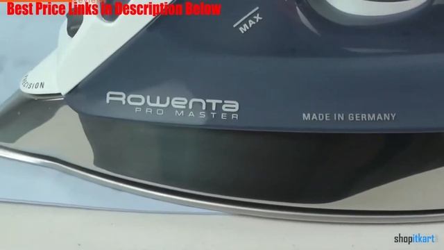 Rowenta DW8080 Professional Micro Steam Iron Stainless Steel Soleplate with Auto-Off смотреть онлайн
