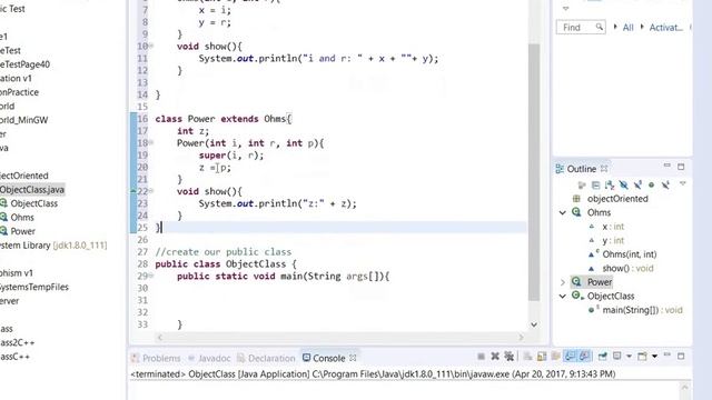 Java- Inheritance Example 5 (method overriding) смотреть онлайн