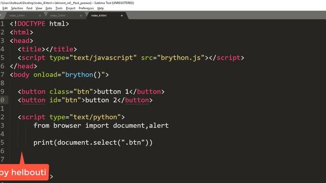 brython tutorial 04 - print to console and select dom with id смотреть онлайн
