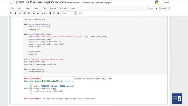 [10] NLP - Kode Python Ekstraksi Fitur Kata Objektif dengan POS Tagging Pada Suatu Kalimat + Datase смотреть онлайн