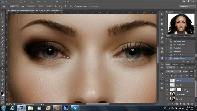 PHOTOSHOP MEGAN FOX MAKEUP смотреть онлайн