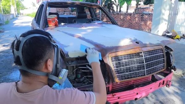 Fully restoration 50-year-old classic Mercedes bodywork | Car Restoration