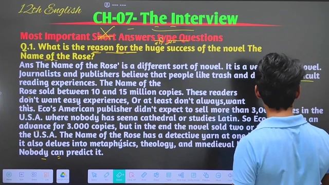 The Interview Long Questions Answers Class 12 English | 12th English The interview Imp Long Answers смотреть онлайн