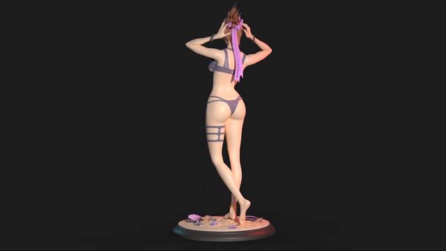Girl in swimsuit 3D print model part 2 смотреть онлайн