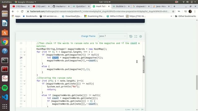 HackerRank Ransom Note Java смотреть онлайн