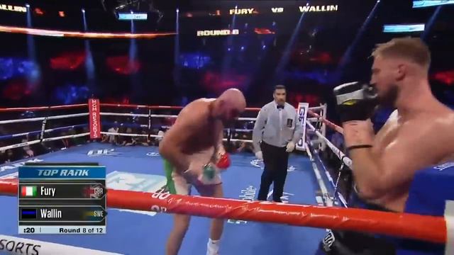 Tyson Fury Gets Nasty Gash In Win Over Otto Wallin | Fight Highlights