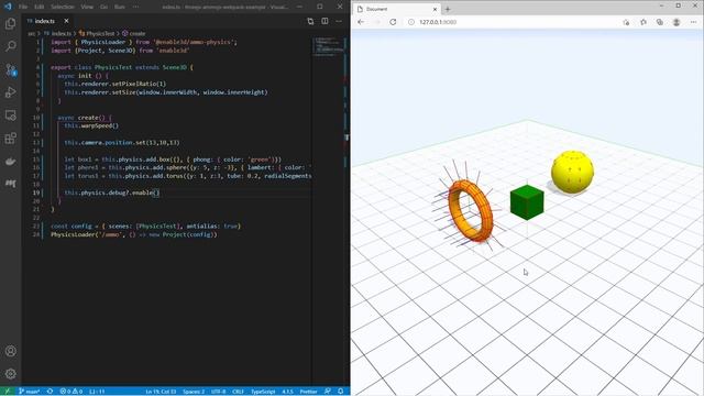 Enable3D - Javascript 3D engine with physics смотреть онлайн