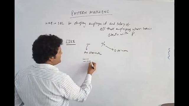 PATTERN MATCHING IN SQL | LIKE OPERATOR IN SQL | LIKE OPERATOR IN ORACLE смотреть онлайн
