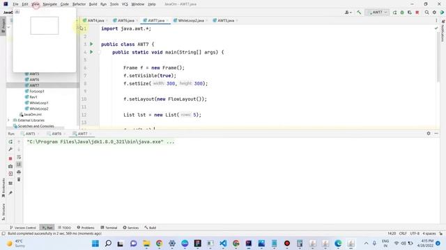Advanced Java Training - How to use List Control in Java AWT смотреть онлайн