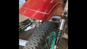 Установка крыла на маятниковую вилку мотоцикла Днепр