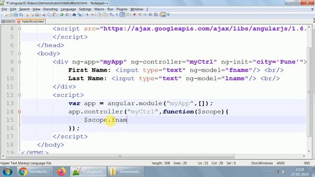 4 AngularJS: Controller смотреть онлайн