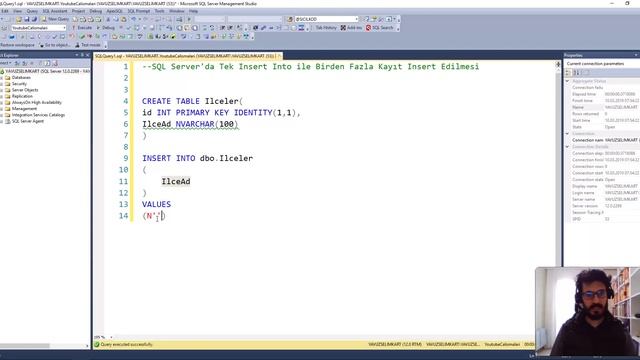 SQL Server'da Tek Insert Into ile Birden Fazla Kayıt Insert Edilmesi смотреть онлайн