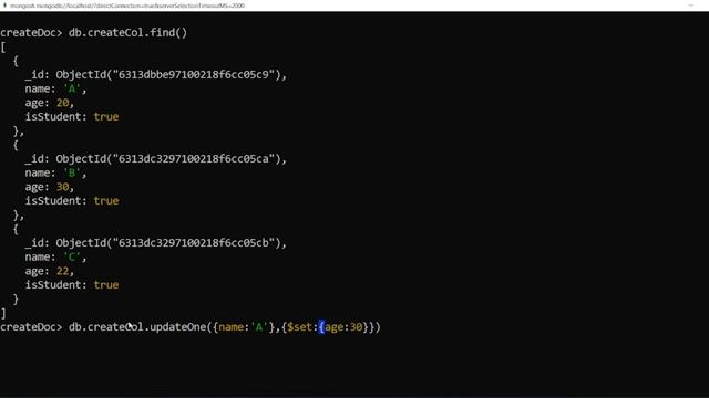 MongoDB CRUD Operation ? How to Update the Documents into Collections смотреть онлайн