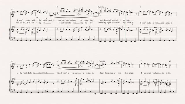 Flute - All I Want For Christmas - Mariah Carey Sheet Music, Chords, and Vocals смотреть онлайн