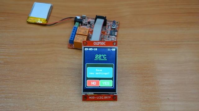 LCD display for ESP32-EVB 320x240 pixels with touch screen смотреть онлайн