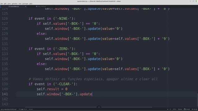 Calculadora PySimpleGUI - #06 Funções backarrow e clear da calculadora смотреть онлайн