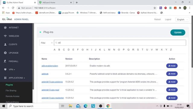 Cara Install Firmware Adguard Home Terbaru 2021 di Glinet GL-AR300M Series (Wajib Xroot 16MB Nor) смотреть онлайн