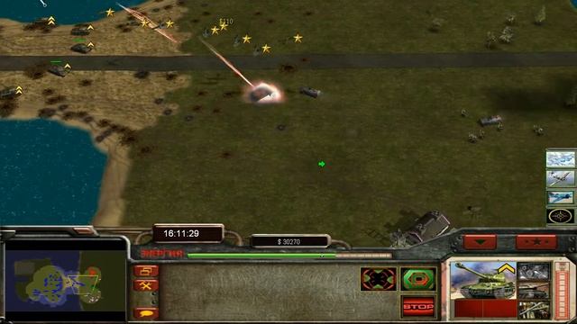 Ноль потерь. 1 СССР vs 5 Германий. [Generals Zero Hour: World War II] смотреть онлайн
