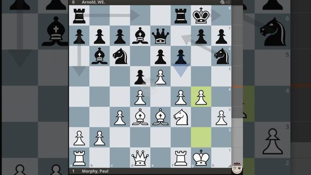 Morphy, Paul vs Arnold, WE. || Morphy Odds Nb1, Baltimore, MD 1859 @chessbuddies 🔴 #PaulMorphy смотреть онлайн
