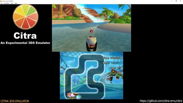 Citra 3DS Emulator - Hello Kitty and Sanrio Friends 3D Racing Ingame! + audio dsp hle смотреть онлайн