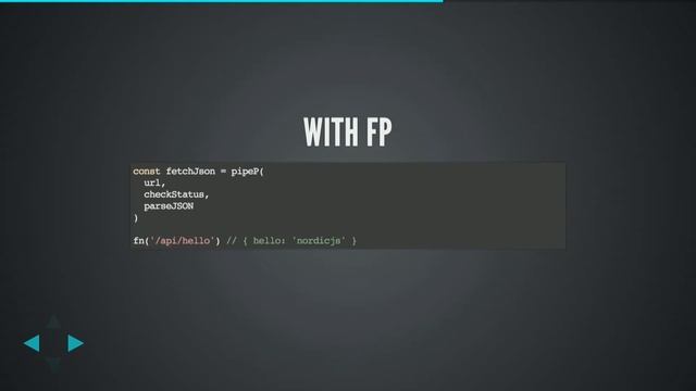 Nordic.js 2016 • Vladimir Starkov - real world fp js • Lightning talk смотреть онлайн