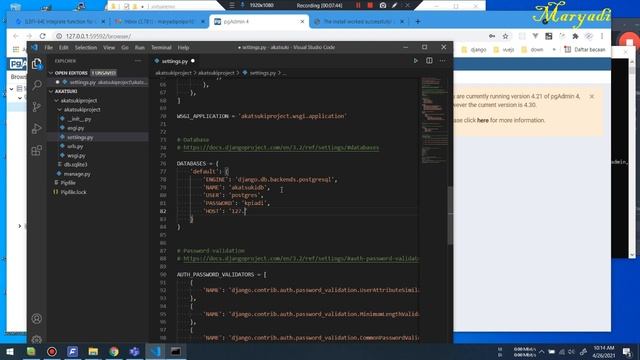 Belajar Konekin Django Ke Postgresql смотреть онлайн