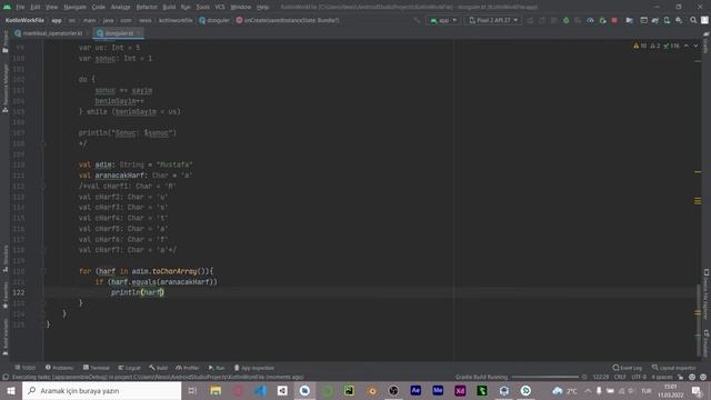 Android Studio Kotlin - For Each Döngüsü смотреть онлайн