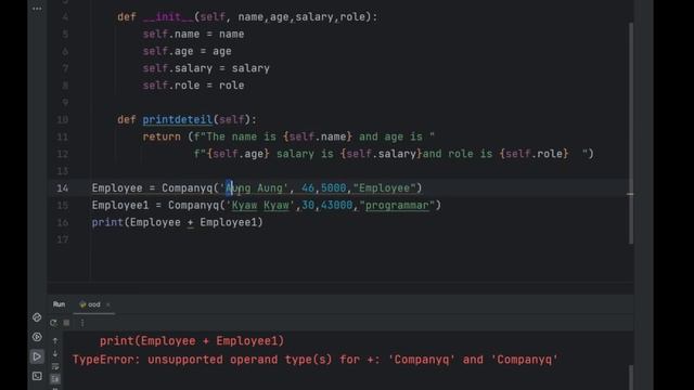 Operator Overloading & Dunder Methods | Python Tutorials for Beginners#45 (in Myanmar) смотреть онлайн