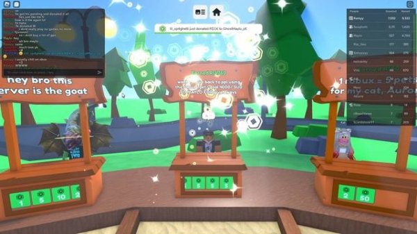 DONATION MADNESS IN DONATE SPINNER | Roblox Donate Spinner