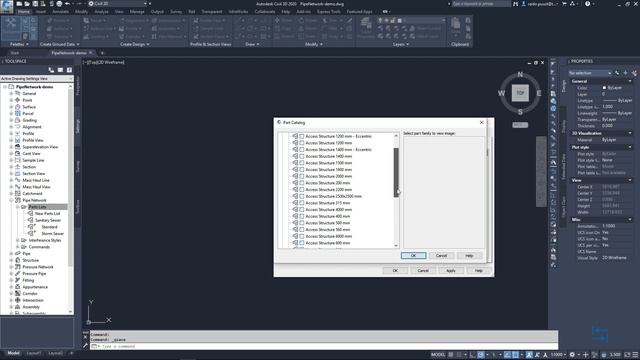 Pipe Network catalog for Civil 3D 2020 - Installation and First Use смотреть онлайн