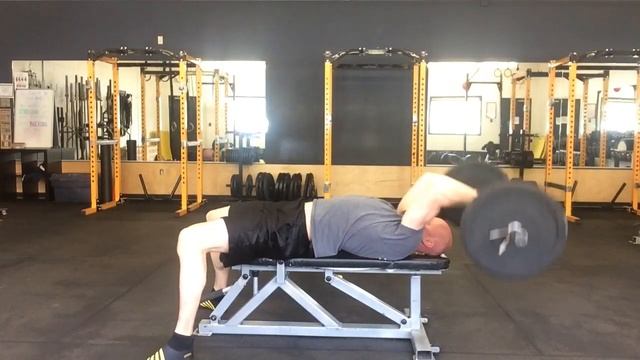 EZ Bar Pullover Triceps Extension