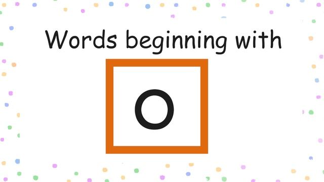 'o' Words | Phonics | Initial Sounds смотреть онлайн
