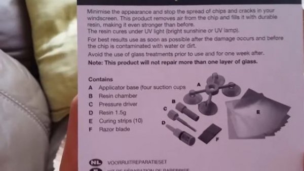 НАБОР ДЛЯ РЕМОНТА АВТОСТЕКОЛ WINDSHIELD REPAIR KIT